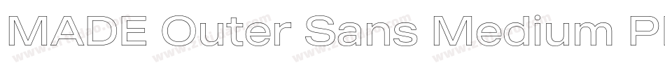 MADE Outer Sans Medium PERSONAL USE字体转换